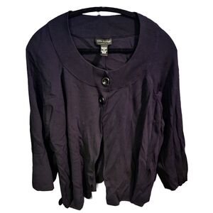 024 EUC 3XL CABLE & GAUGE 3/4 SLEEVE CARDIGAN SWEATER